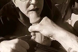 i wiped cum on him after she sucked his monster cock