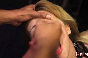 whoa, this fetish teen 18+ gets a wild facial cumshot! 😜