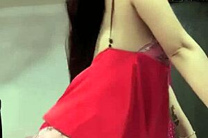 Lace Dress Dancing Showing Legs and Breasts