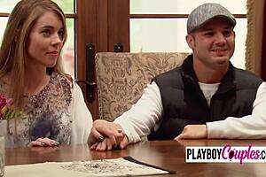 ashley and nick sign off the contract before heading out to play