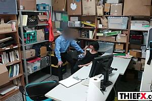 penelope reed the teen thief gets caught at work