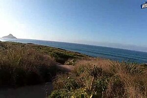 Breast naturally titted women and beautiful big ass in thrilling beach scene