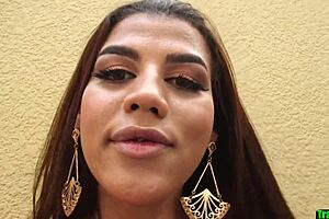 A hot transsexual babe – a slutty dyke with the alluring round ass first sways it, then, one by one, strips and masturbates