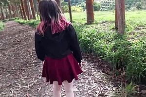 Sexy Outdoor Fucking with Creampie