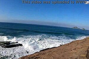 Wow, risky beach sex where he devours me and cums on my big ass!