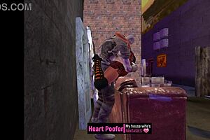 witchy halloween cartoon sex affair with cheating elements