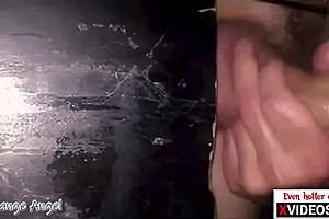 Close-up view of activities at a gloryhole location