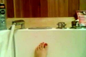 A hot shower scene featuring bathing and relaxation in a steamy environment