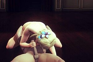 canadian porn sexy asian couple enjoys oral and handling each other in Genshin Impact Hentai