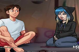 i stripped in summertimesaga and got creampied by the milf