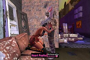 witchy halloween cartoon sex affair with cheating elements