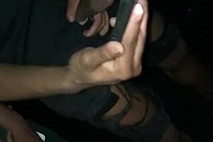 Gay men fuck publicly outdoors in the middle of the night