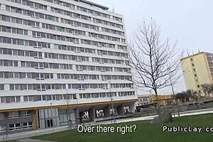 Gabi carlos, that blonde hottie, is giving it good to three big dicks while the cuckold just watches