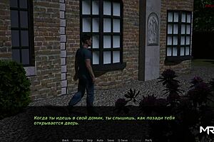 Hugging her big ass in POV anime hentai.