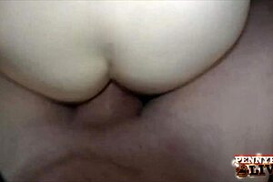 Sexually attractive woman with large breasts has big nice curves and enjoys twisting the man’s tongue during sex