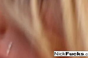 Nick Manning takes her in doggystyle, pounding hard.