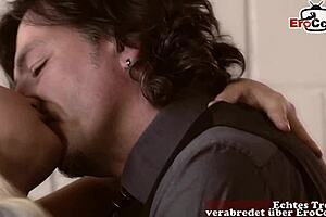 German Blonde MILF Secretary Seduces Boss In Office