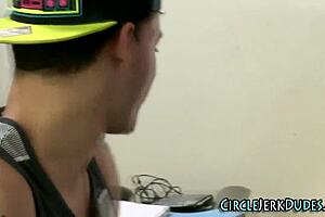 straight guys masturbate