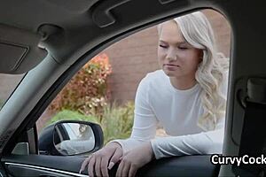 Blonde fucktoy picked up and drilled hard during casting interview