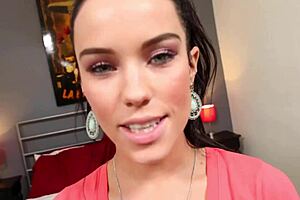 Hey, petite megan rain gives pov blowjob with natural tits 😍