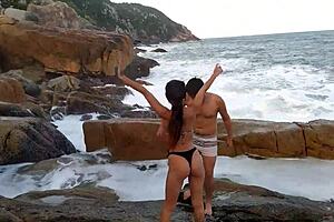 The paragliding instructor caught him drilling her ass on Magic Island.