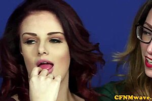 british cfnm babes yankin’ off this lucky cock, damn