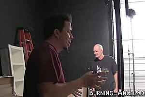 alternative slut poses backstage.