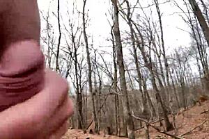 cold hard walk in outdoor setting with ripped clothes