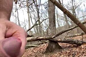 cold hard walk in outdoor setting with ripped clothes