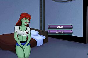 Cheshire fingers Artemis in cosplay