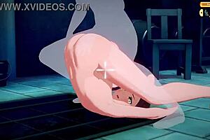 Asuna hashiba gives blowjob in doggystyle anime hentai 😈