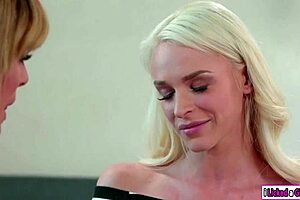 Ebony babe ana playfully sits on her friend's face