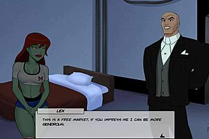 Sexual intercourse as portrayed between Cheshire and Artemis in DC Comics’ Unlimited