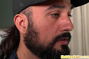 Office Jock Bottom Rimmed And Bareback Banged By Tattooed Repairman