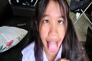 Hailing from the Pure Taboo, a tiny teen gets sent on an Ahegao pleasure ride