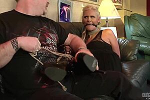 i'm phoenix marie, bound and gaggin' durin' bdsm domination with chokin' orgasms