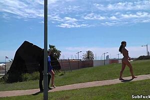 European BDSM: Shame and stripping for spanish slave