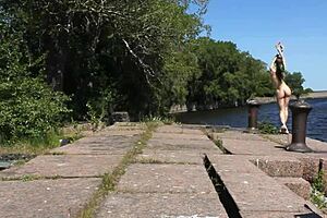 Nude Shooting At Abandoned Military Base On Totleben Island!