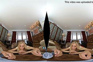 Brandi Love will strip naked and enjoy her love making while in Stocking and Lingerie