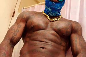 Big black hairy dick gets intense worship from Hallelujah Johnson