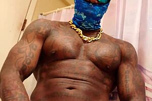 Big black hairy dick gets intense worship from Hallelujah Johnson