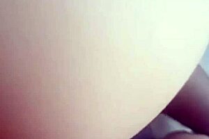 Asian couple young 18+ bareback riding in bent over position