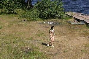 Nude Shooting At Abandoned Military Base On Totleben Island!