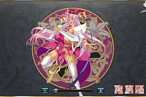 Asian cartoon anime hentai with japanese characters in action