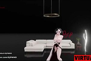 Wow, Cute Futa Rachel Dancing to Pop Blender MMD 1565!