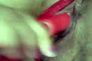 horny wife masturbates alone at home