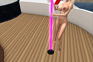 Flaunting her new found freedom Kassie performs a pornographic lap dance and foot tease at the night club