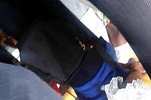 Upskirt Nylon Skirt Panties