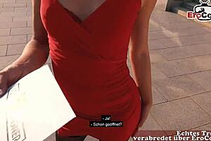 German guy meets cute Spanish teen for public banging