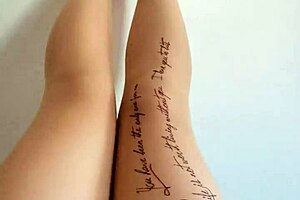 chinese beauty teases with stockings and feet